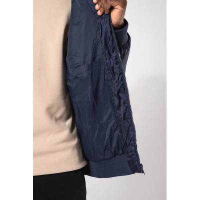Unisex recycled ribstop jacket with hood